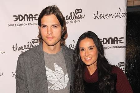Ashton Kutcher and Demi Moore
