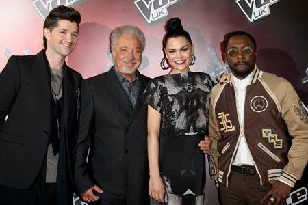 The Voice Judging panel.