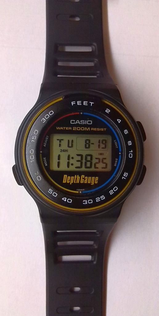 CASIO DEPTH GAUGE DW220DG IN AMAZING CONDITION (1986) FOR SALE