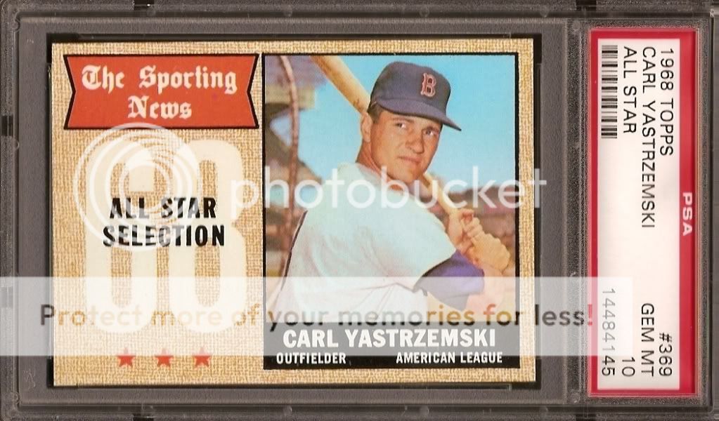 Lot of (7) 1968 Topps #369 Carl Yastrzemski All Star PSA 10   All 