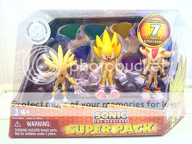 This auction is for a set of three Sonic the Hedgehog Super characters